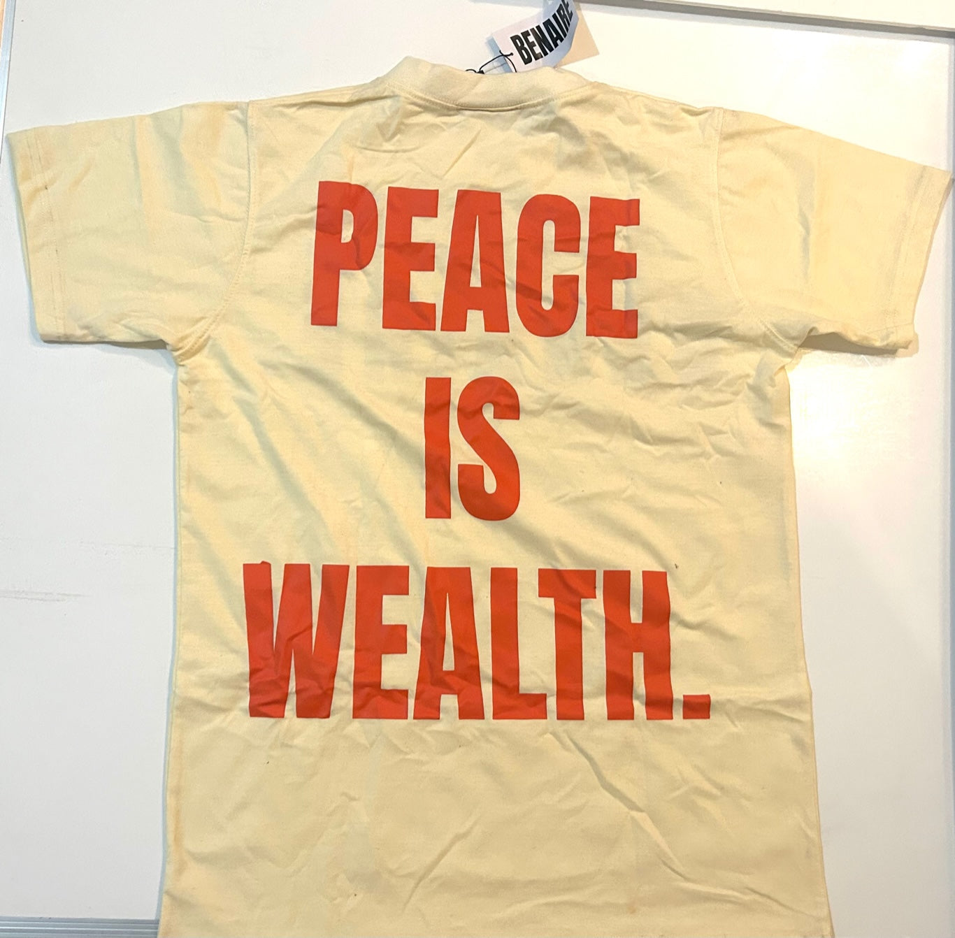 BENAIRE Peace Is Wealth T -shirt