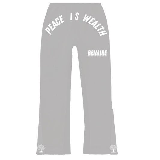 Peace Is Wealth Flared Sweatpants